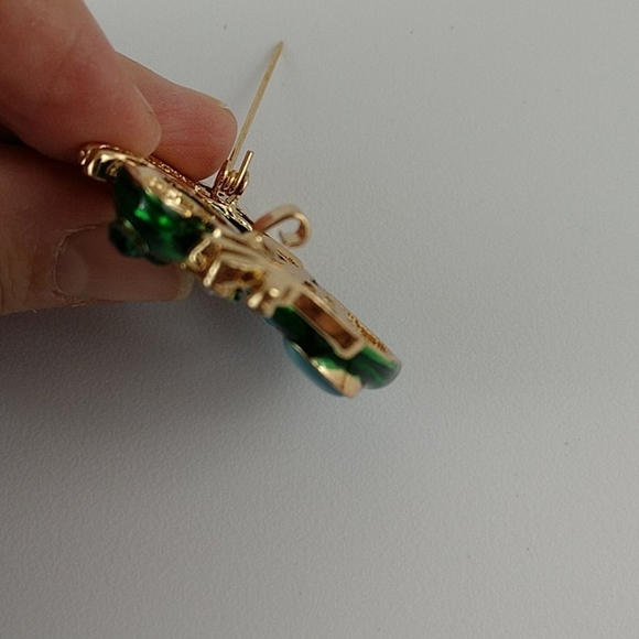 Gecko Lizard Brooch Pin Bow Tie Enamel Whimsical Fun Collectible - Picture 6 of 9